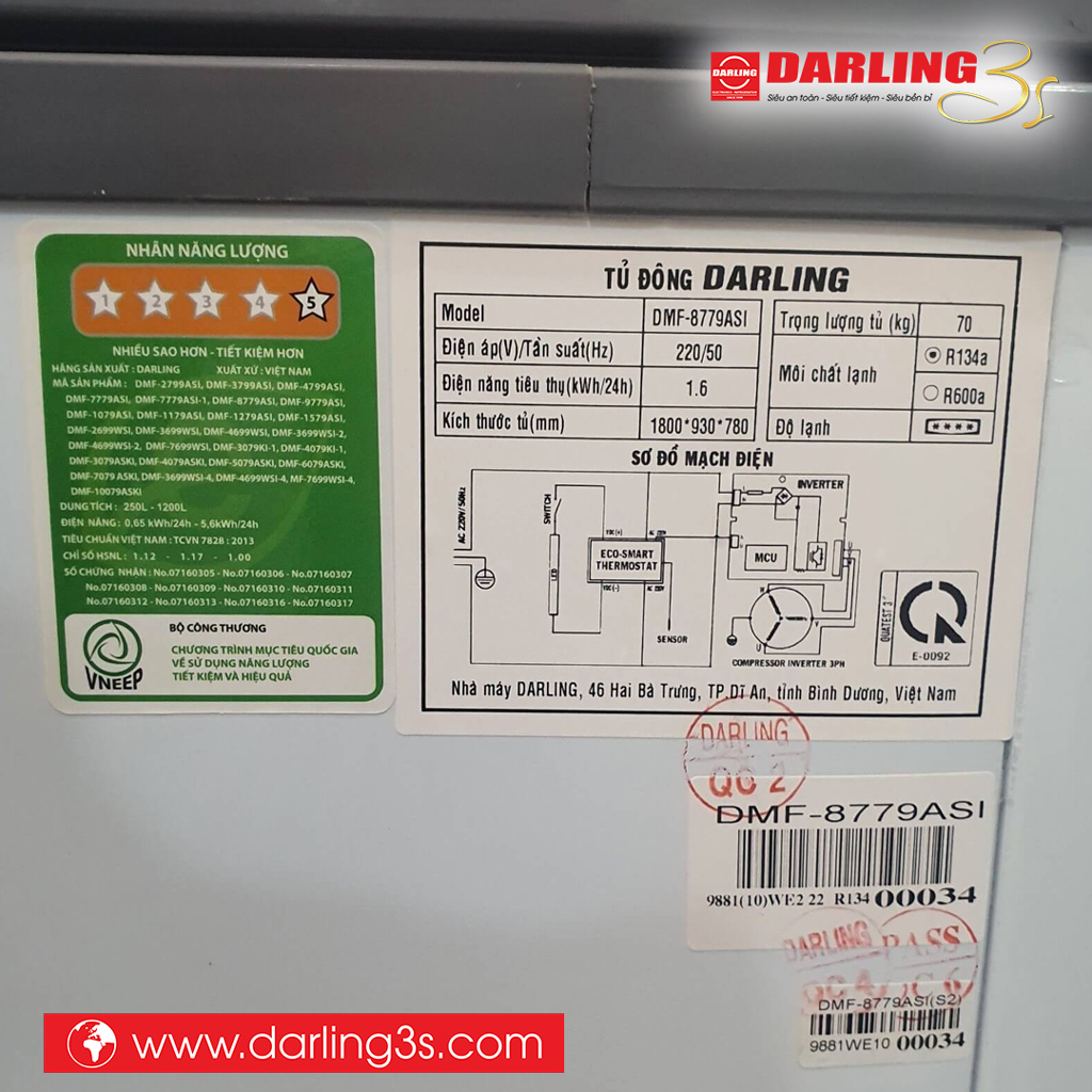 Thông số kỹ thuật DMF-8779ASI