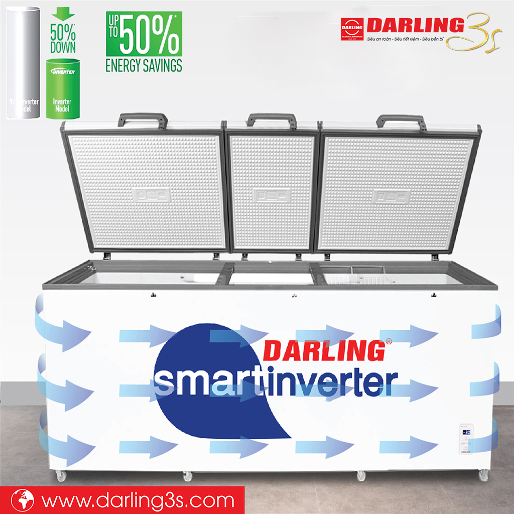 Tủ đông Darling inverter DMF-1279ASI tiết kiệm điện