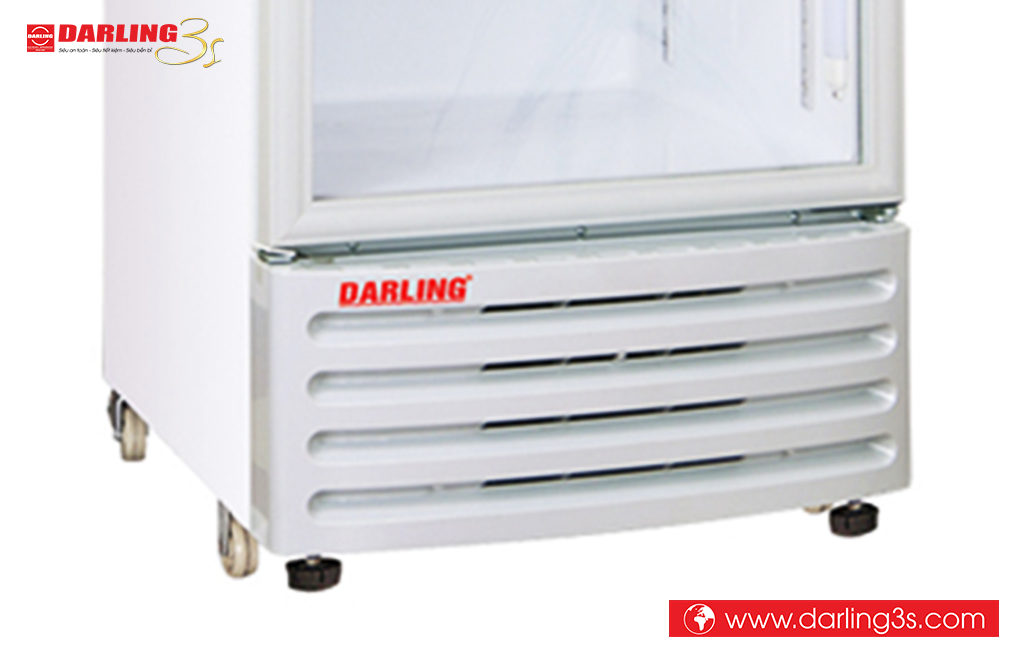 Tủ mát Darling DL-2800A trang bị 4 bánh xe