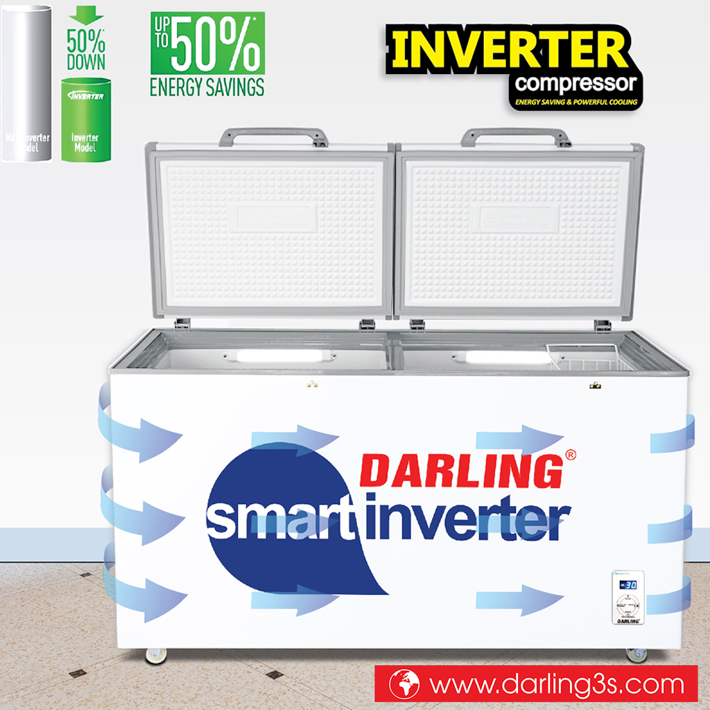 Tủ đông Darling Smart inverter DMF-4699WSI-2 tiết kiệm điện năng