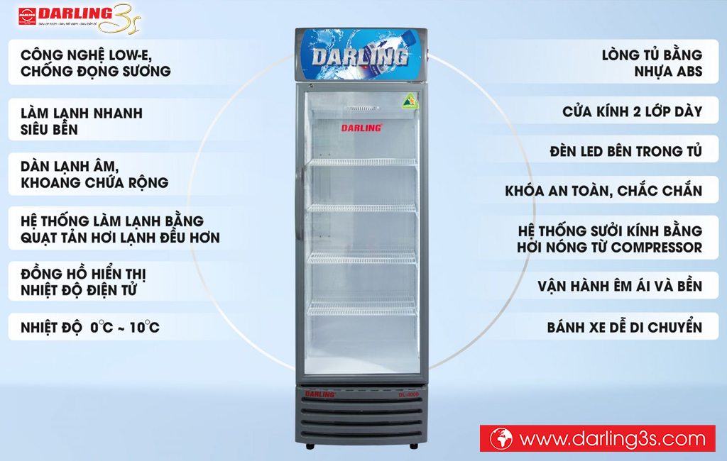 Tủ mát Darling DL-4000A2 450L