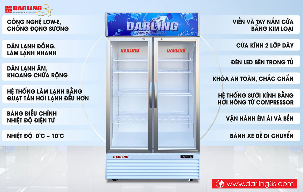 Tủ mát Darling DL-7000A 630L