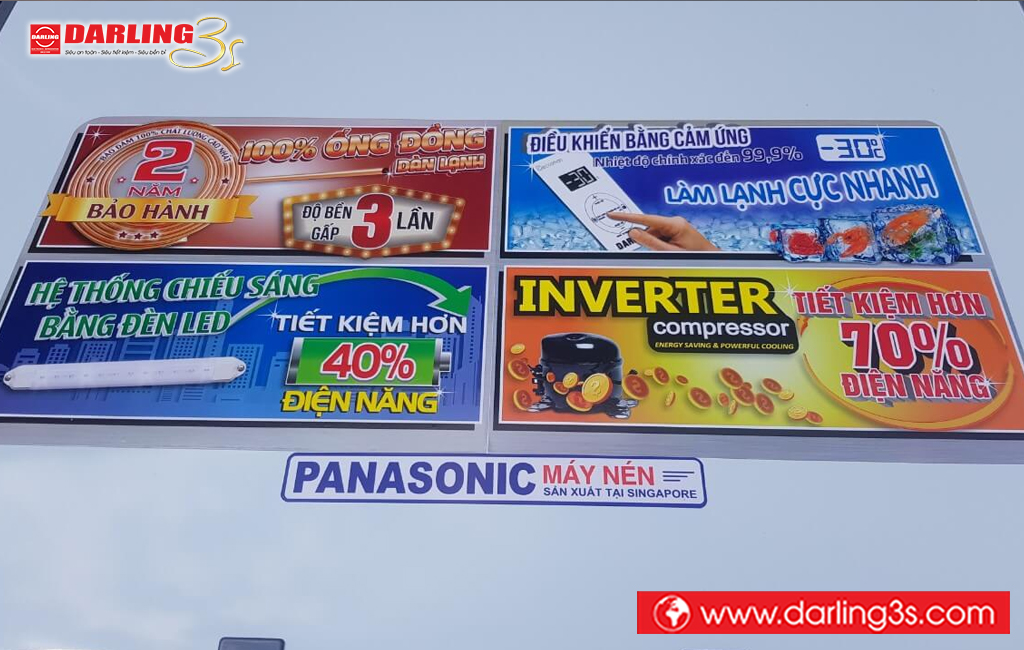 Tem dán tủ đông Darling inverter DMF-1579ASI