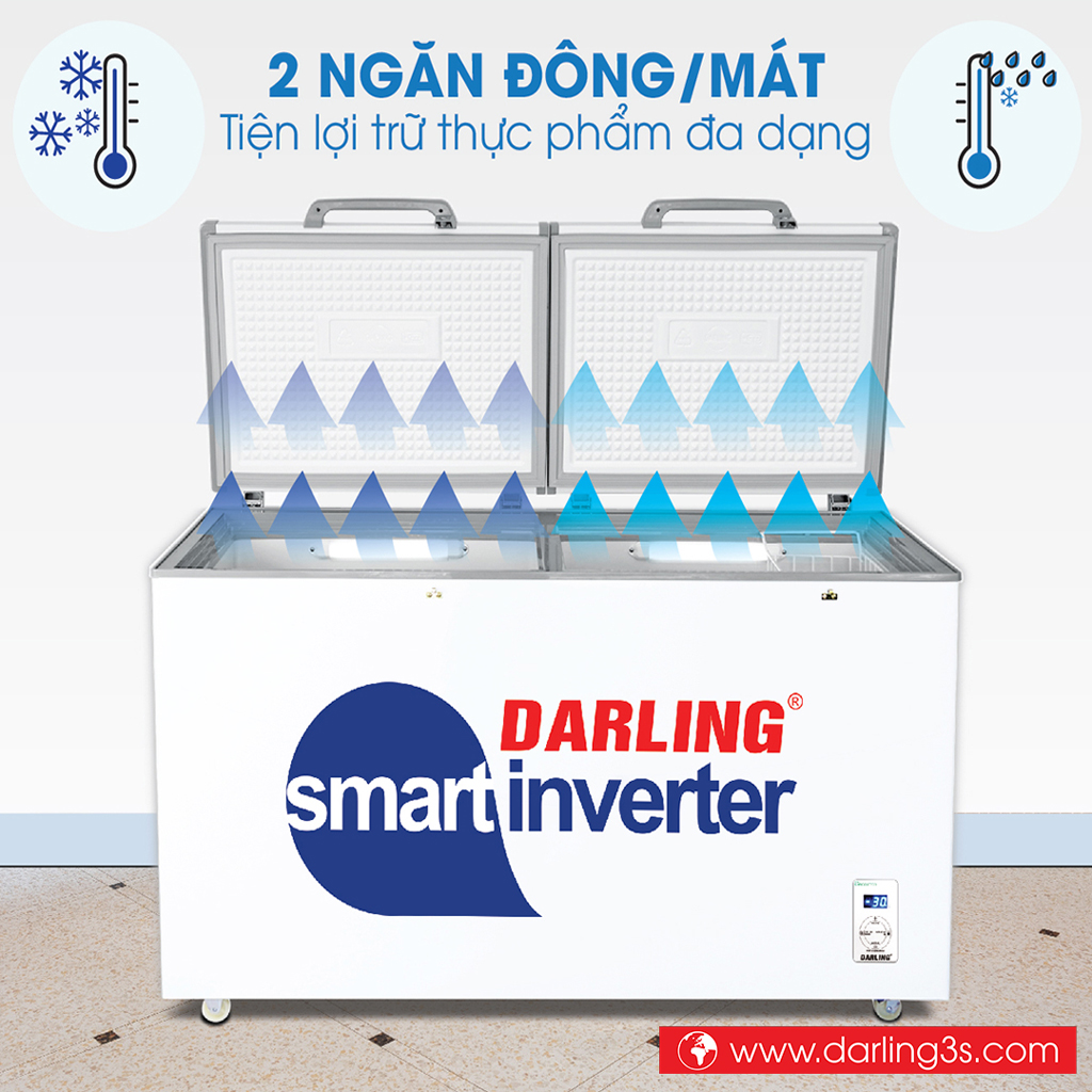 Tủ đông Darling 2 ngăn DMF-4699WS-4