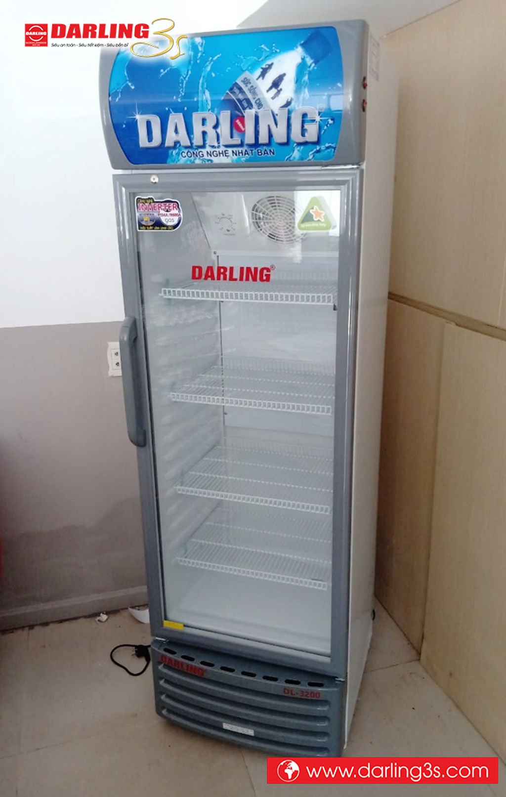 Tủ mát Darling 1 cánh DL-3200A3