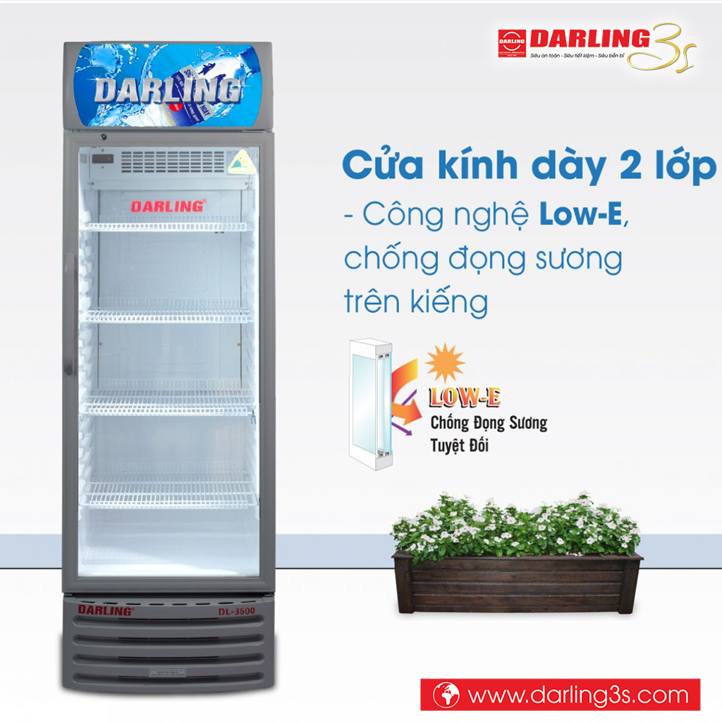 Tủ mát Darling DL-3600A4 công nghệ kính LOW E