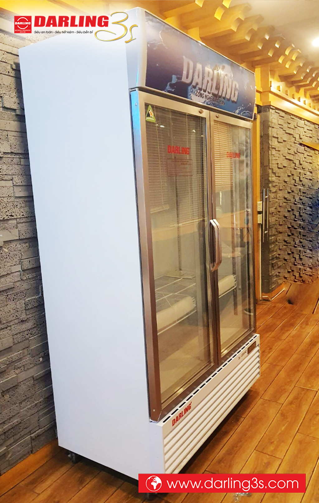 Tủ mát Darling DL-12000A2 2 cánh mở