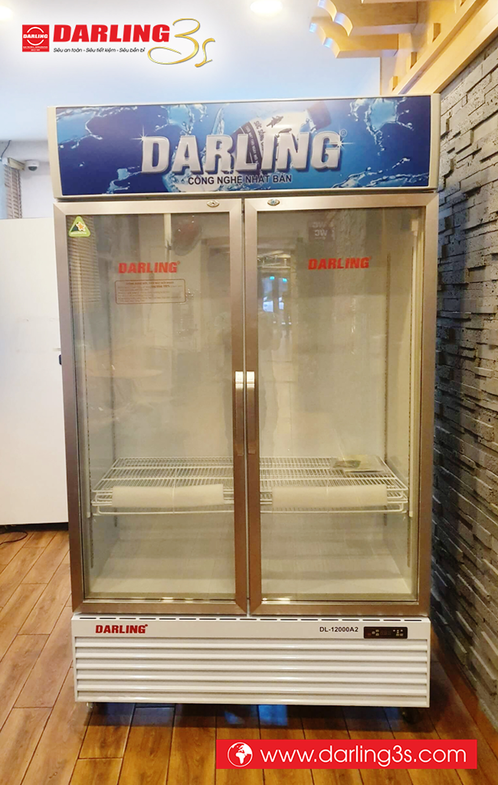 Tủ mát Darling DL-12000A2 dung tích 1100L