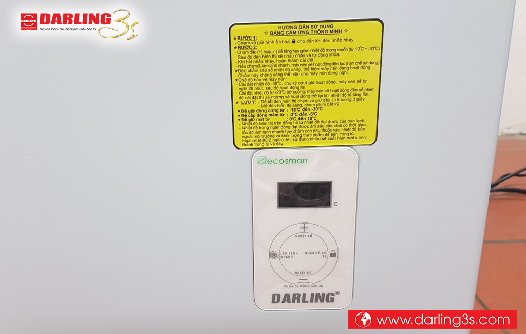 Bảng điều chỉnh nhiệt độ tủ đông Darling inverter DMF-1979ASI