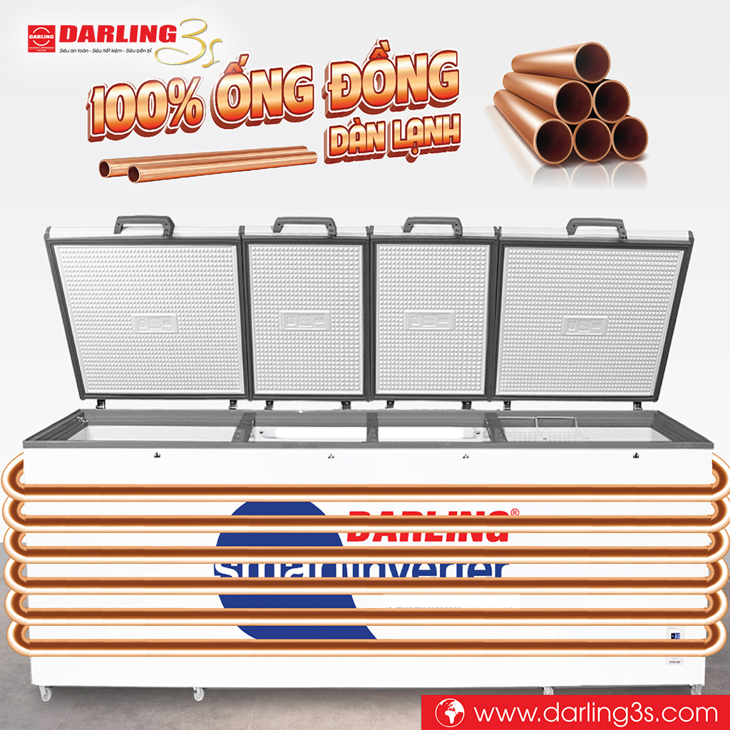 Tủ đông Darling inverter DMF-1979ASI ống đồng