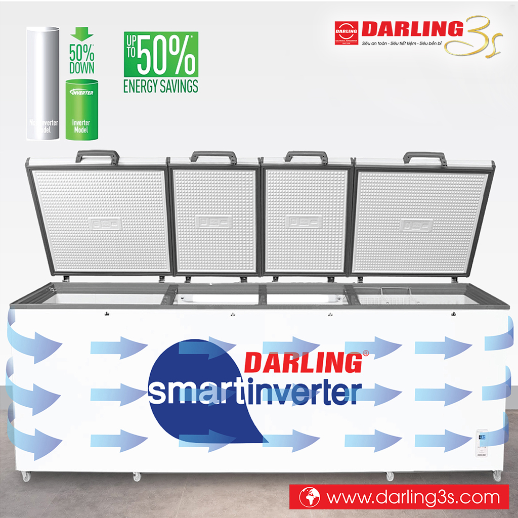 Tủ đông Darling inverter DMF-1779ASI tiết kiệm điện năng