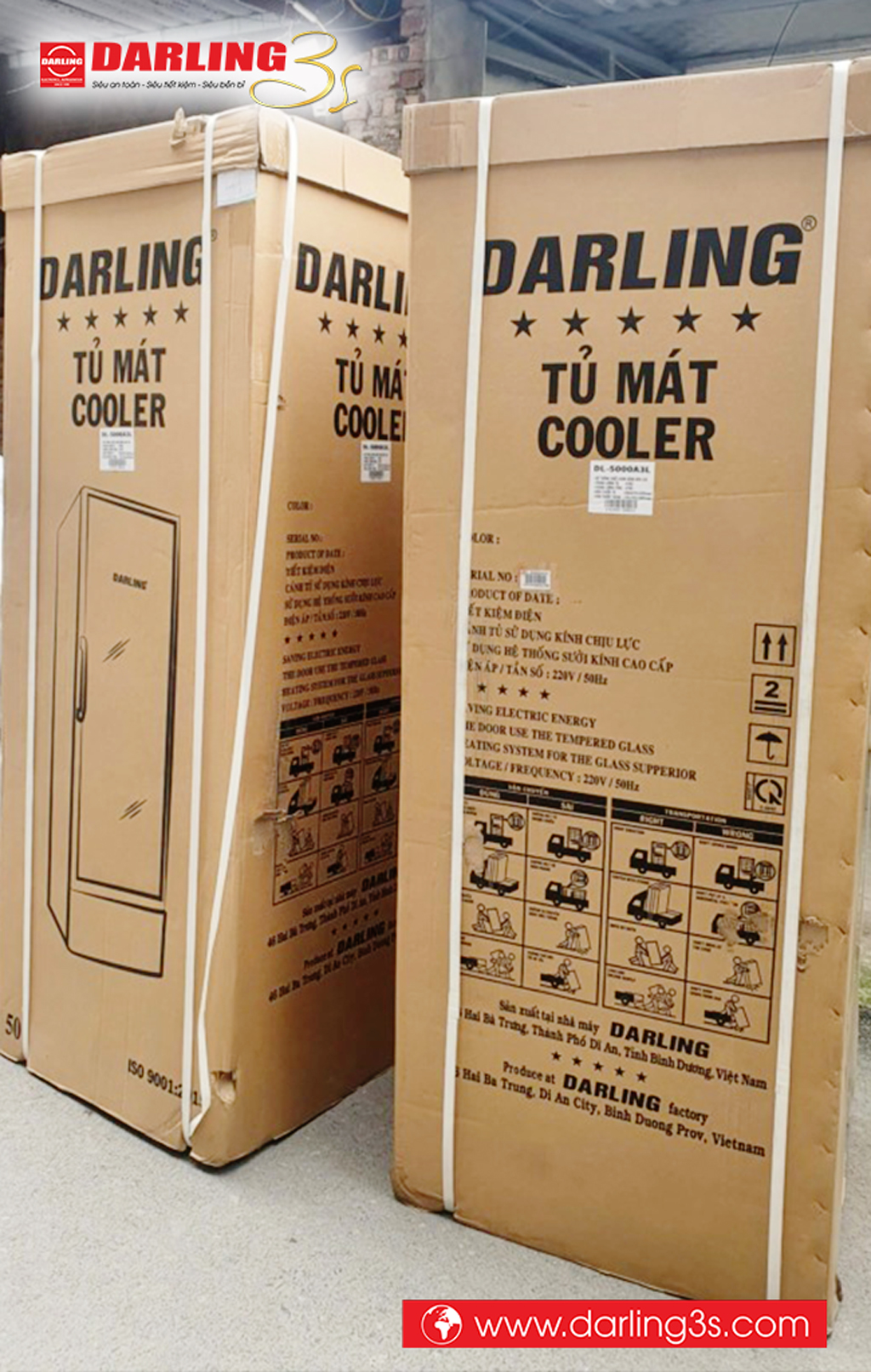 Tủ mát 1 cánh Darling DL-5000A3L chính hãng