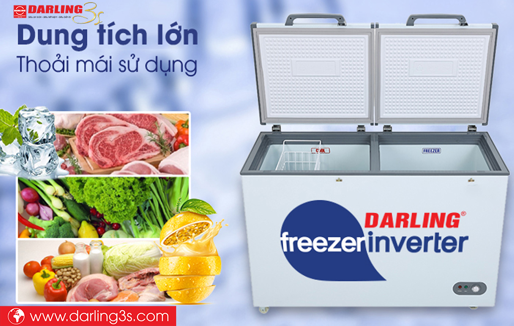 Tủ đông inverter Darling DMF-3999WI2 dung tích 370L