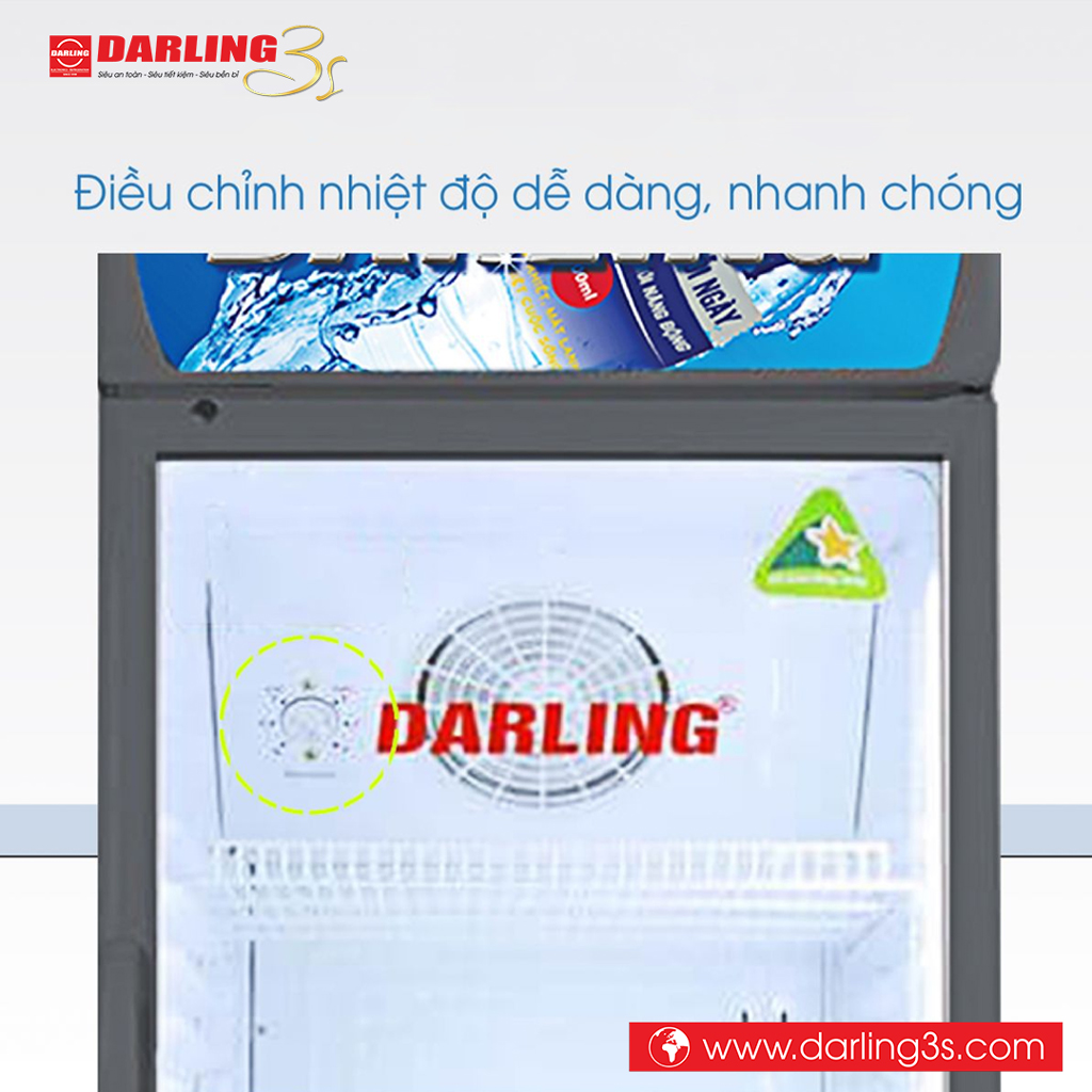 Điều chỉnh nhiệt độ tủ mát Darling DL-3600AL