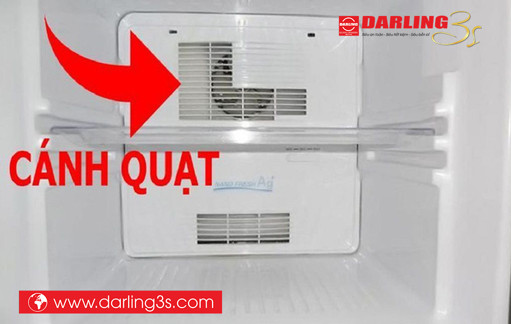 Cánh quạt tủ lạnh Darling phát ra tiếng