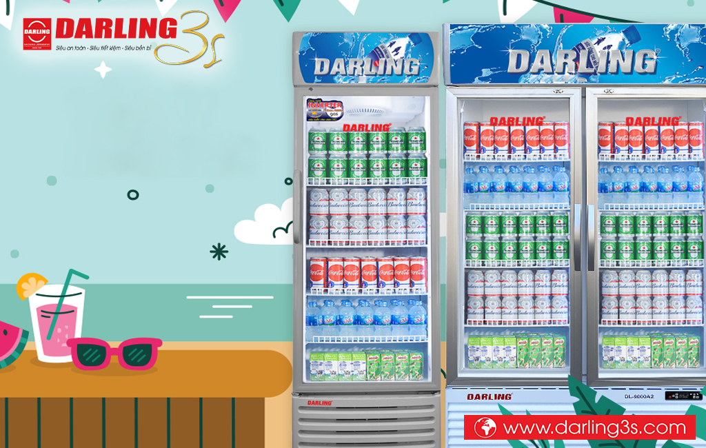 Tủ mát Darling 1 cánh và 2 cánh