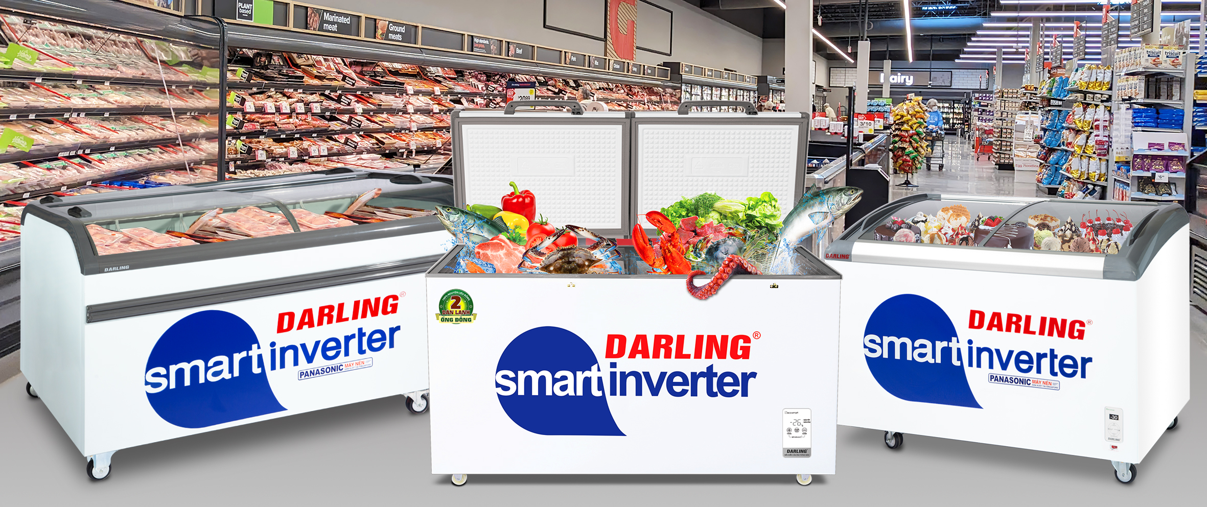 Tủ đông Darling Inverter