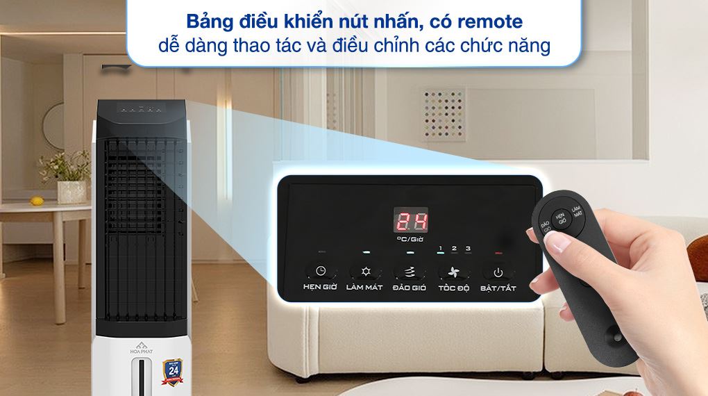 HPCF1-045 có remote điều chỉnh