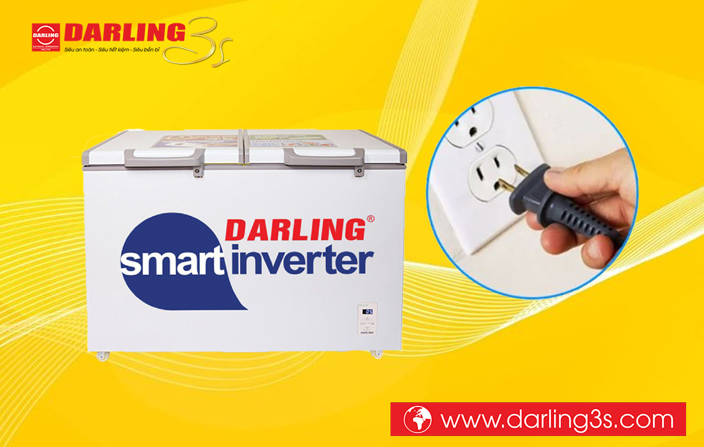 Ngắt nguồn điện tủ đông Darling