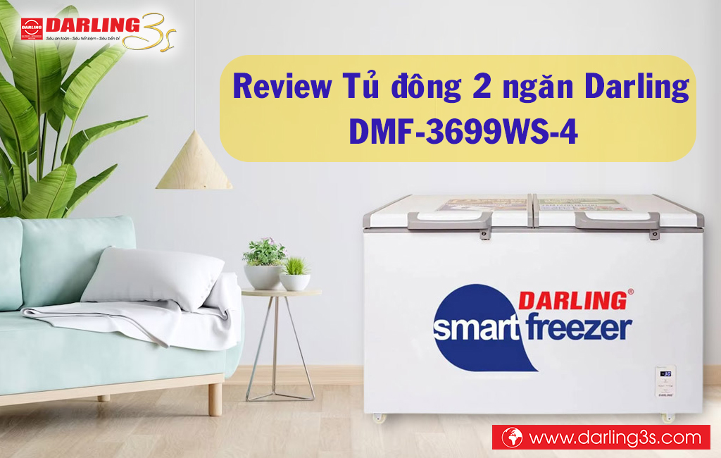 Tủ đông 2 ngăn Darling DMF-3699WS-4