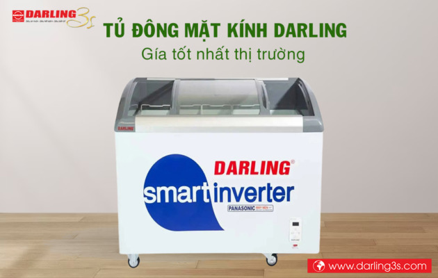Tủ đông mặt kính Darling giá tốt nhất thị trường