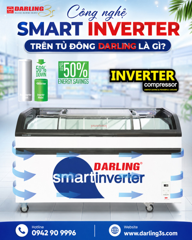 Công nghệ Smart Inverter trên tủ đông Darling là gì?