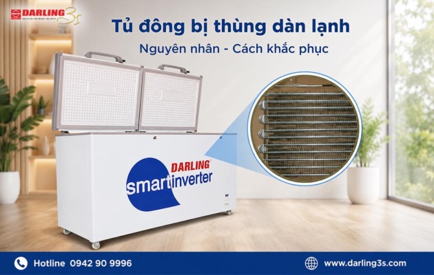 5 Nguyên nhân tủ đông bị thủng dàn lạnh
