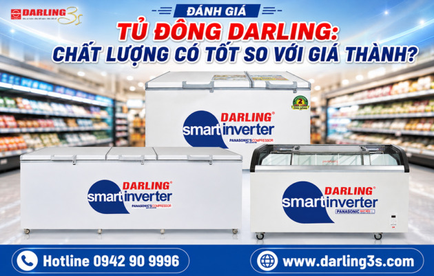 Đánh giá tủ đông Darling: Chất lượng có tốt so với giá thành?