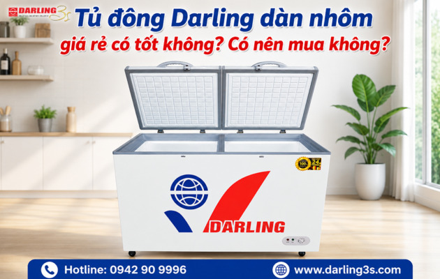 Tủ đông Darling dàn nhôm giá rẻ có tốt không? Có nên mua không?