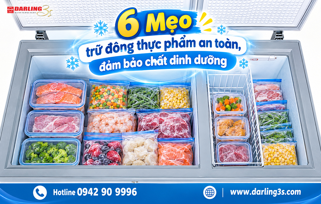 6 Mẹo trữ đông thực phẩm an toàn, đảm bảo chất dinh dưỡng