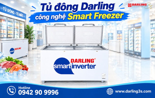Tủ đông Darling công nghệ Smart Freezer