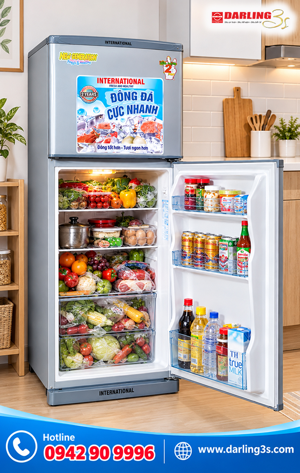 Nhồi nhét quá nhiều thực phẩm vào tủ lạnh
